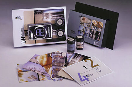 Concept packaging for Lomo Action Sampler camera